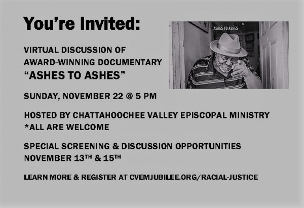 JOIN US: VIRTUAL DISCUSSION OF 'ASHES TO ASHES'